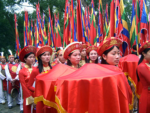 Lễ dâng hương – Giỗ Tổ Hùng Vương, năm 2006.
